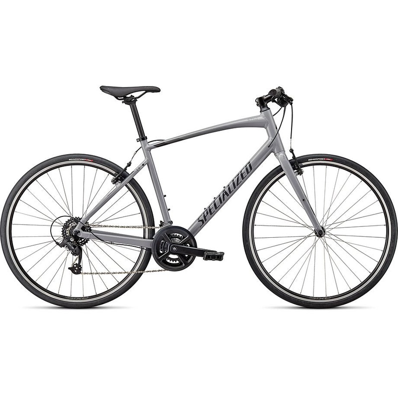 2023 Specialized sirrus 1.0 bike gloss cool grey / smoke / satin black reflective l