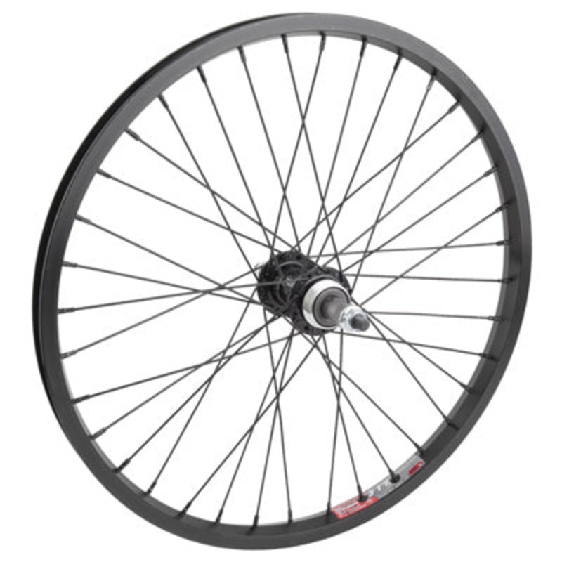 Rr Whl,20X1.75,Bk,Aly,36H 3/8”,Sw,Bk,135Mm,Fw,5-7S 20” Alloy Bmx Wheels  Wheels  20”