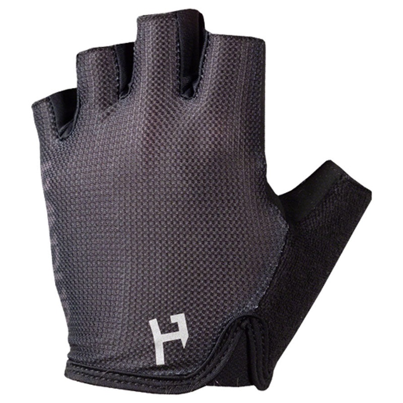 Handup Shorties Gloves – Solid Black, Short Finger, Medium