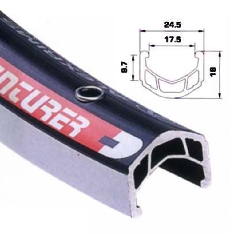 Alex Rim 26 32h Adventurer CNC/Eye EN24 Black