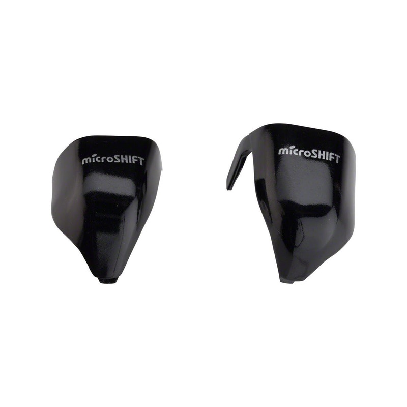 Microshift External Routing Drop Bar Lever Caps (Black) (Pair)