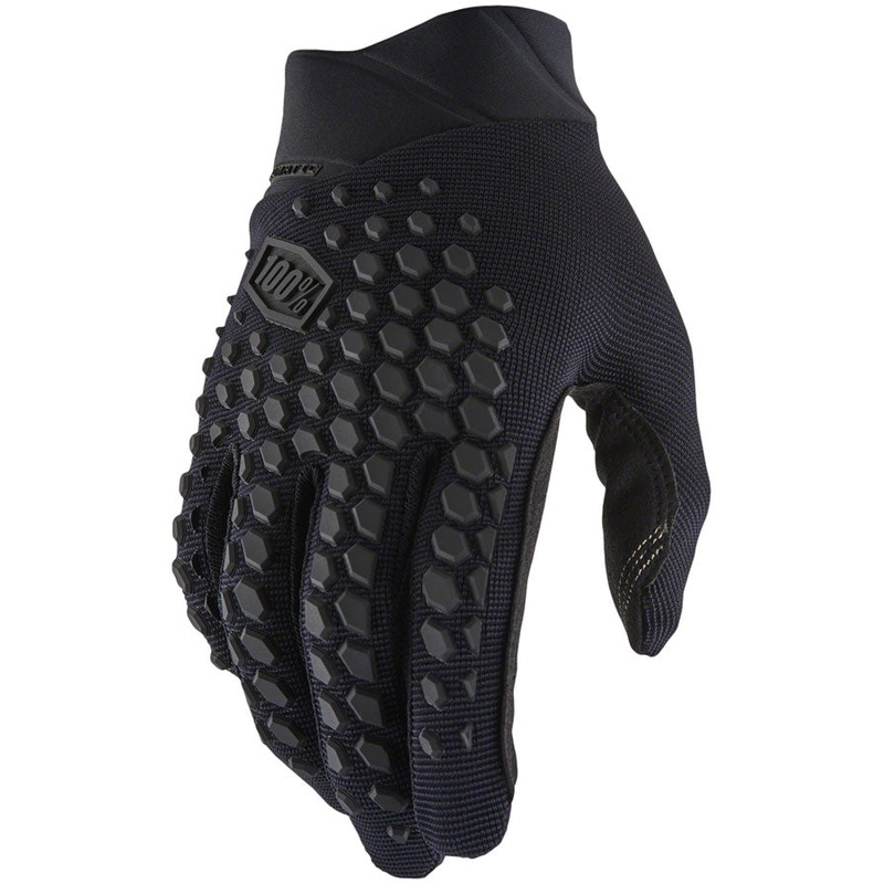100% Geomatic Gloves – Black/Charcoal Full Finger Mens X-Large
