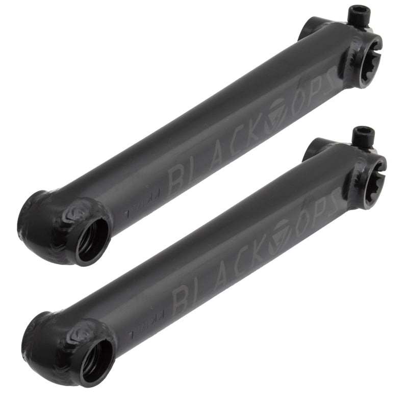 Black Ops Stomp Cro-Mo 3-Piece BMX Crank Arms set-Live4Bikes