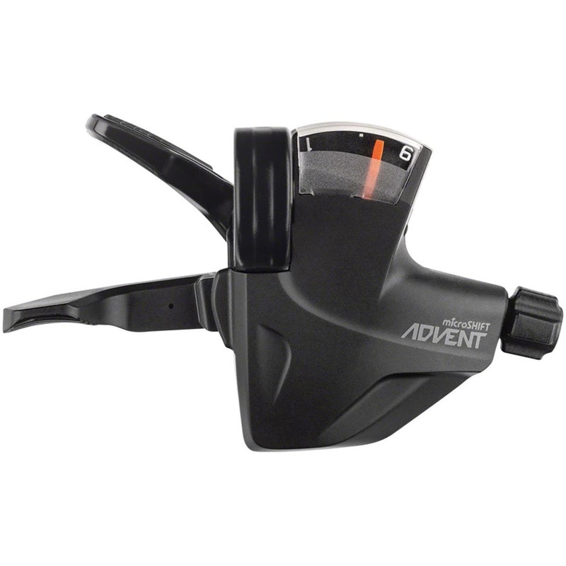Microshift ADVENT Quick Trigger Pro Shifter w/Gear Indicator (Black) (Right) (1 x 9 Speed)