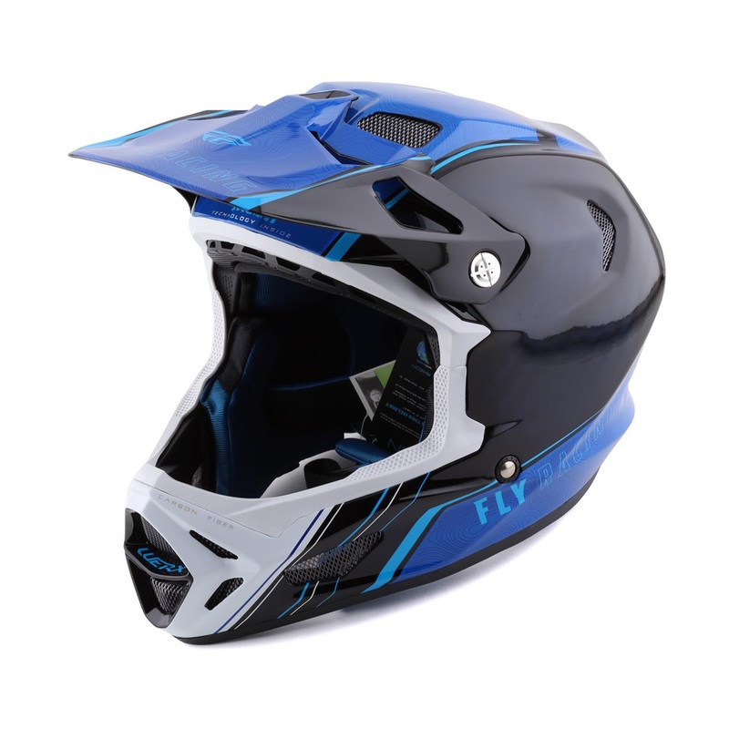 Fly Racing Werx-R Carbon Full Face Helmet (Blue Carbon) (XL)