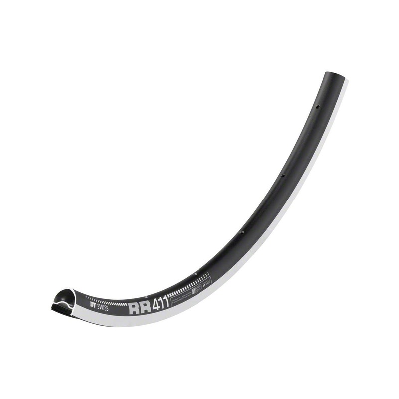 DT Swiss RR 411 Road Rim (Black) (Rim Brake) (Symmetric) (32H) (700c) (Tubeless) (18mm Internal Width)