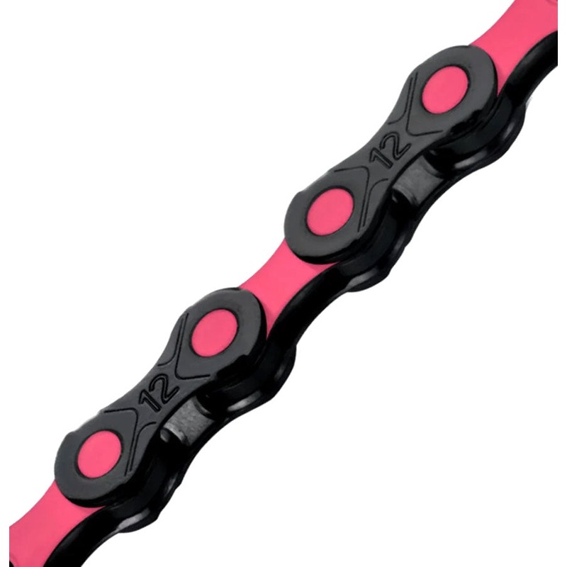 KMC DLC 12 Chain – 12-Speed 126 Links Black/Pink