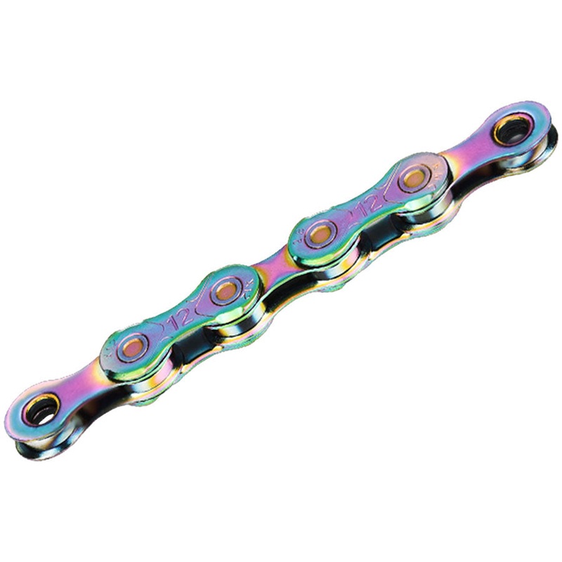 KMC X12 Waxed Chain – 12-Speed 126 Links Aurora Blue