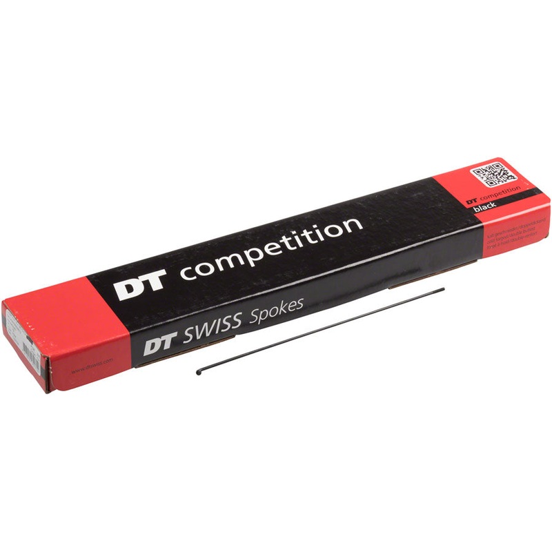 DT Swiss Competition Spoke: 2.0/1.8/2.0mm 191mm J-bend Black Box of 100
