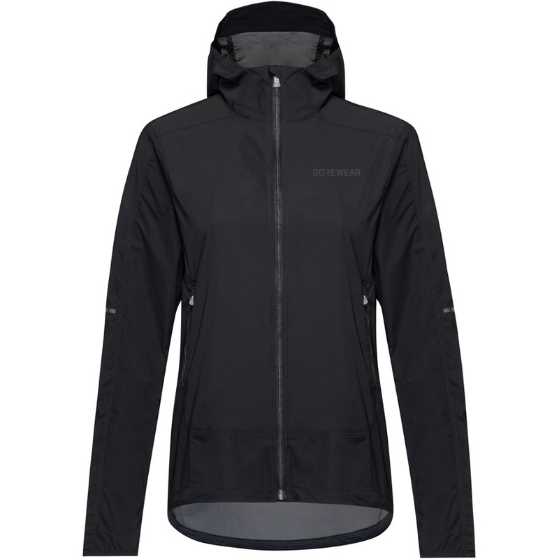 Gorewear Fernflow Hooded Windbreaker – Black Womens Large