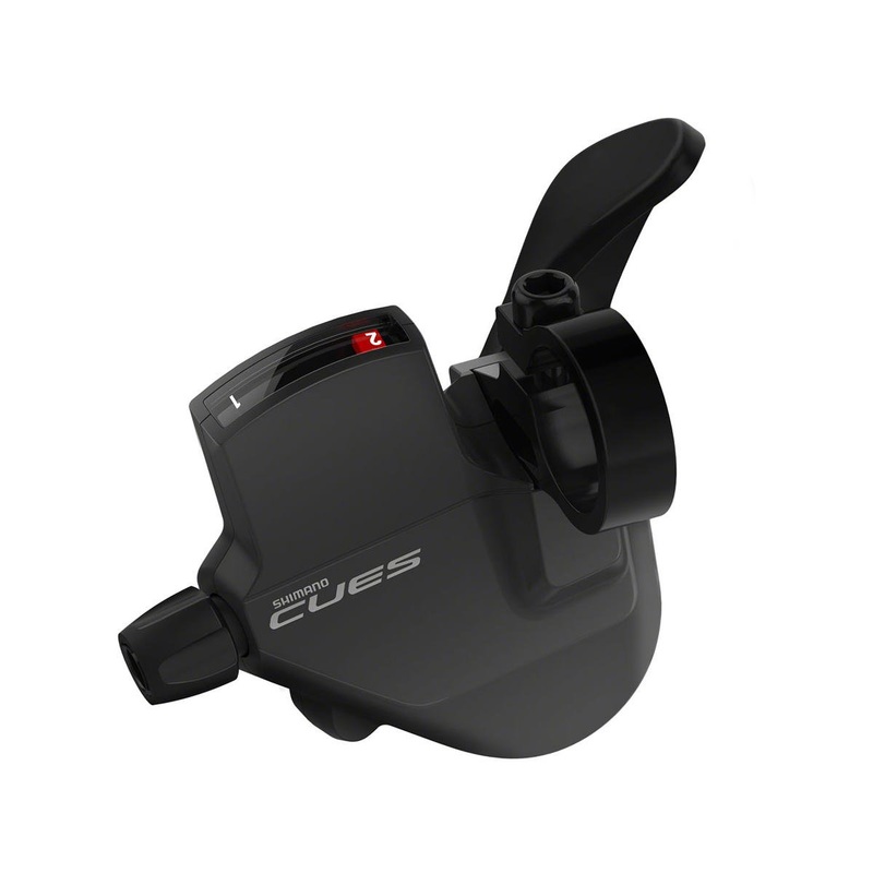 Shimano CUES SL-U4000 Trigger Shifter w/Optical Gear Display (Black) (Left) (2x)
