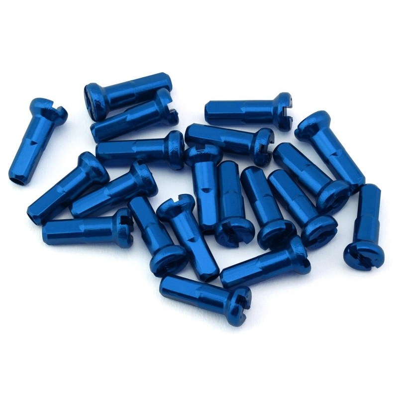 USA Brand 14g Alloy Nipples (Blue) (Bag of 20)