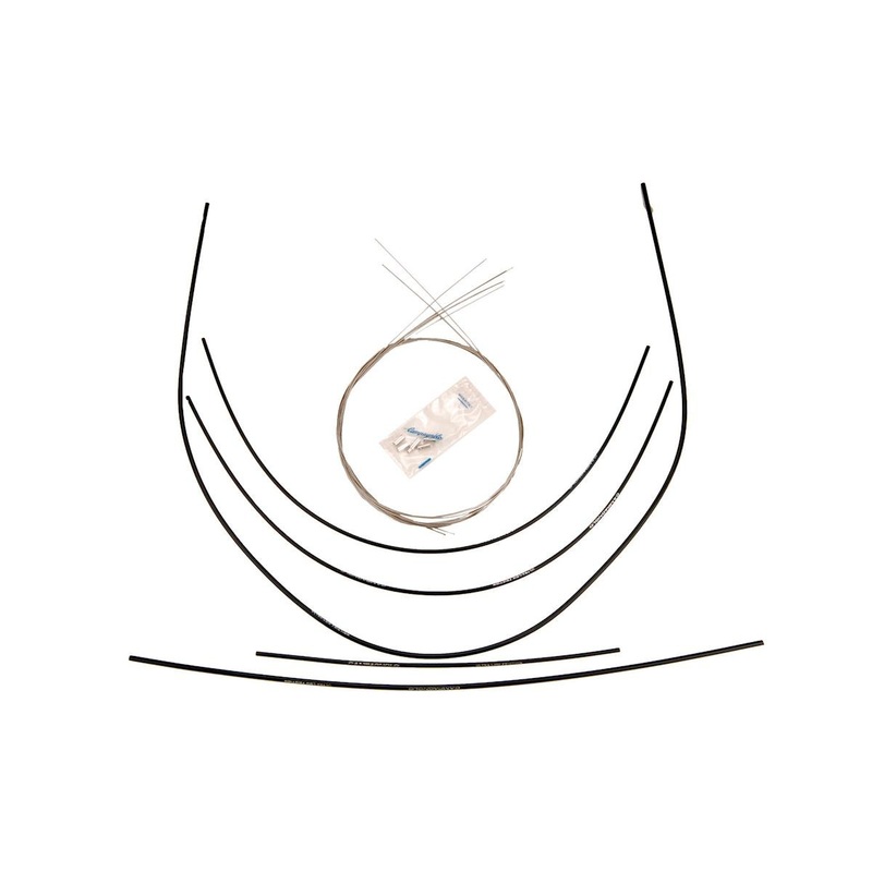 Campagnolo Ergopower Ultra Low Friction Brake & Derailleur Cable Set (Black) (Includes 4 Cables & Housing)