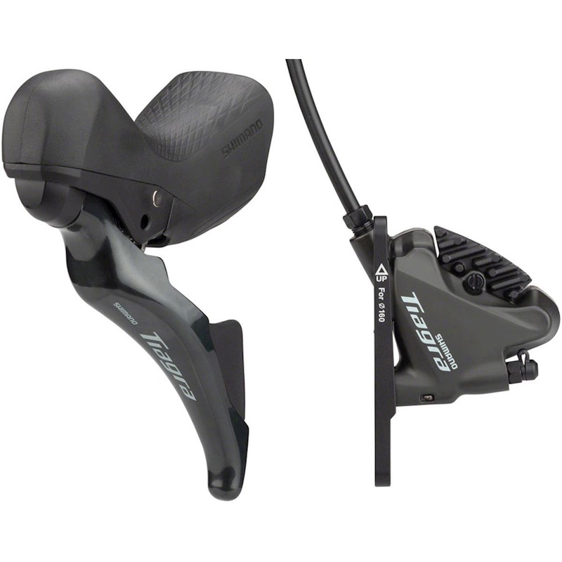 Shimano Tiagra ST-4725 Hydraulic Shift/Brake Lever Kit (Grey) (Flat Mount) (Left) (2x) (Caliper Included)