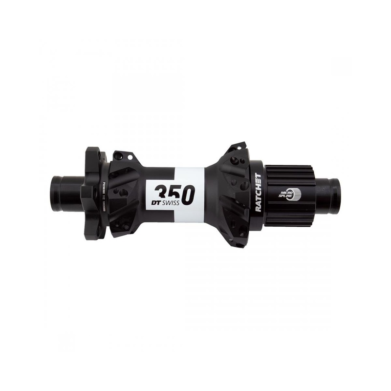DT Swiss 350 Rear Hub (Black) (12 x 148mm) (6-Bolt) (Shimano Microspline) (28H) (Straight Pull)