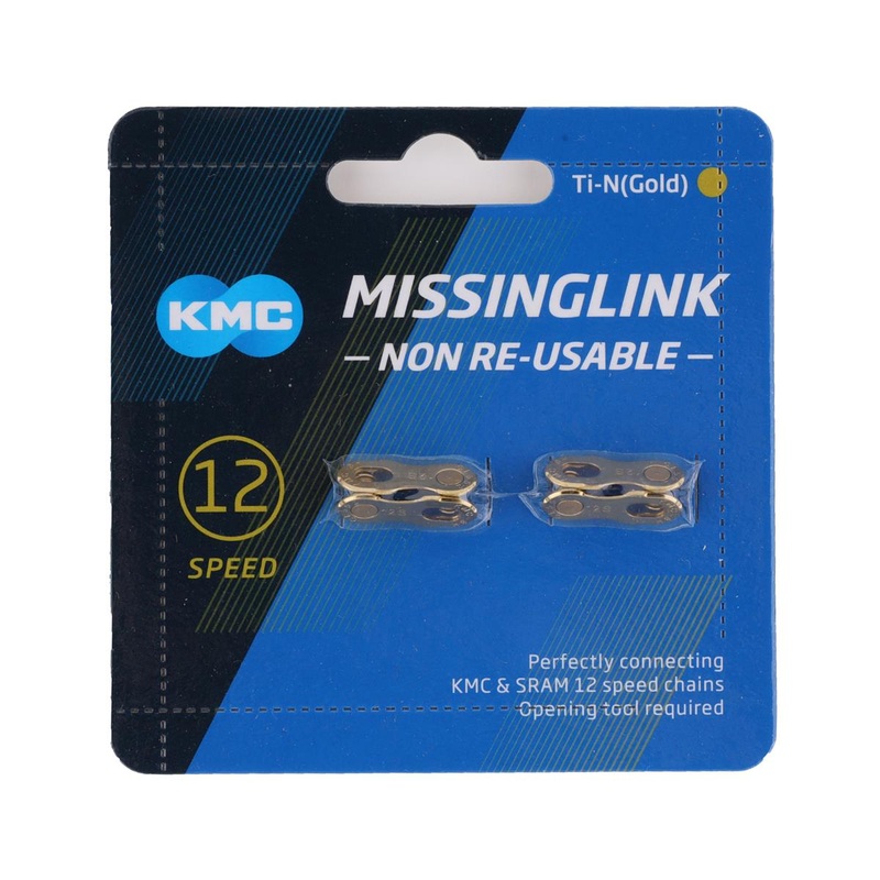 KMC MissingLink 12 (Gold) (12 Speed) (2-Pack) (Non-Reusable)
