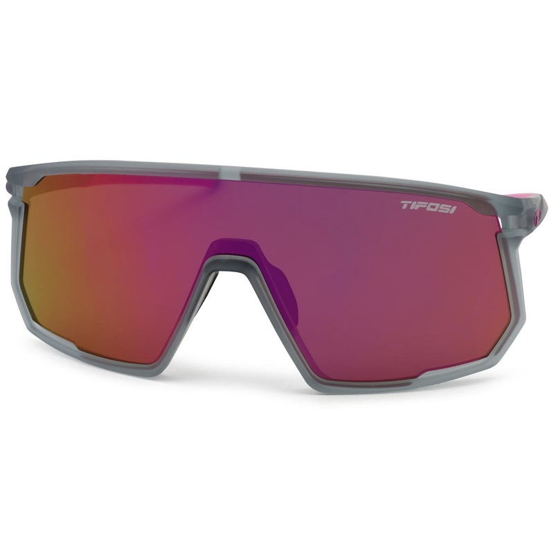 Tifosi Moab Sunglasses (Satin Vapor) (Clarion Red Fototec/Clear)