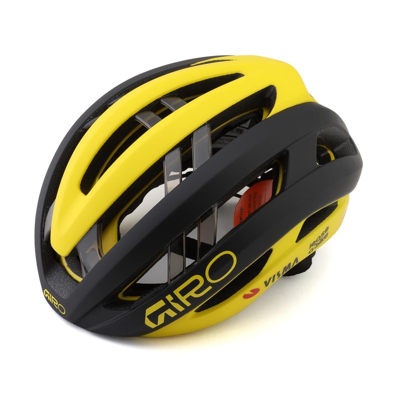 Giro Aries Spherical MIPS Helmet (Matte Black/Matte Yellow) (S) (Visma Team)