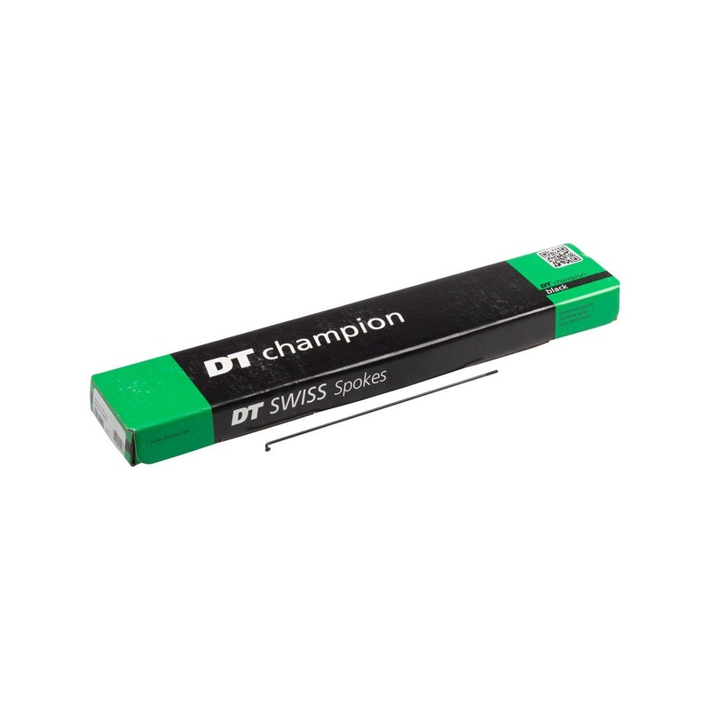DT Swiss Champion J-bend Spoke (Black) (2.0mm) (175mm) (Box of 100)