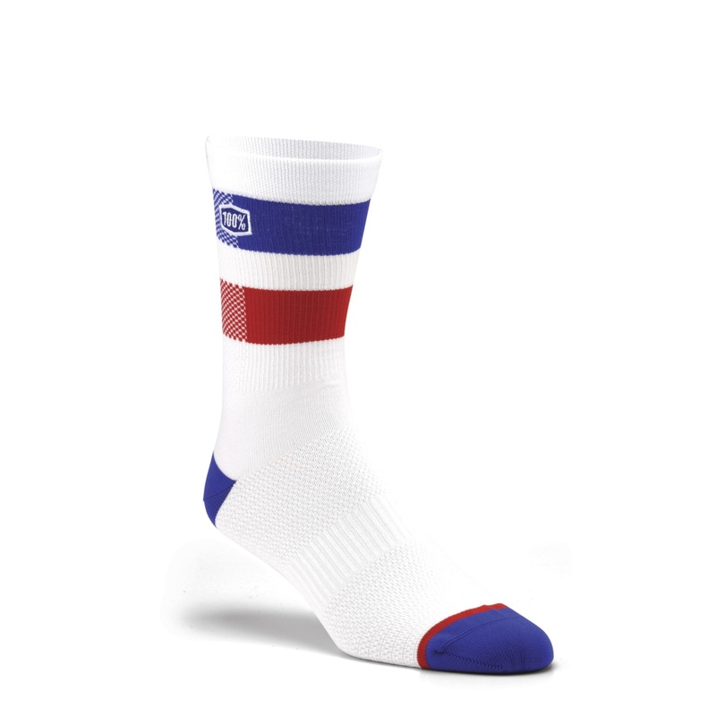 100% Flow Performance Socks White