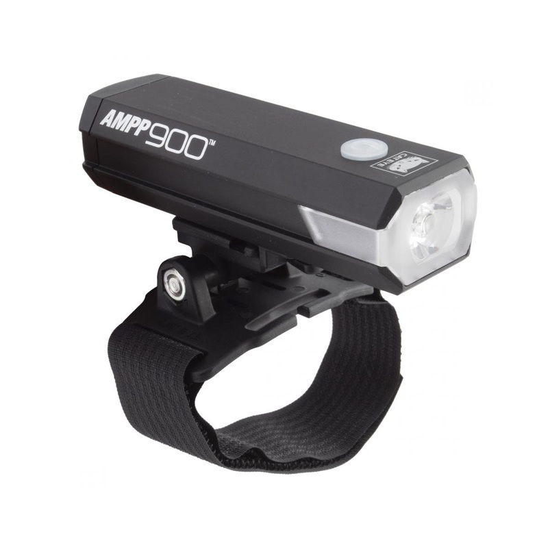 CatEye AMPP900 Headlight (Black) (900 Lumens) (w/ Helmet Mount) (USB Rechargeable)