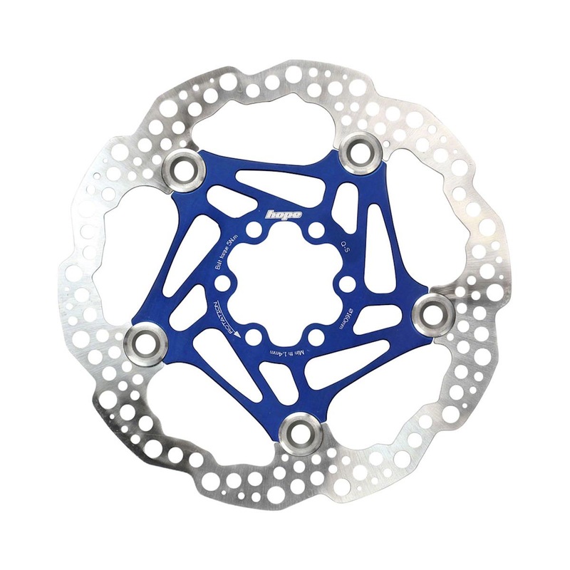 Hope Floating Disc Brake Rotor (Blue) (6-Bolt) (160mm)
