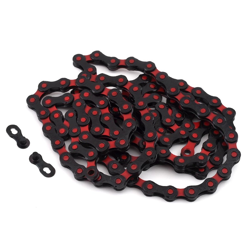 KMC DLC 12 Chain (Black/Red) (12 Speed) (126 Links)