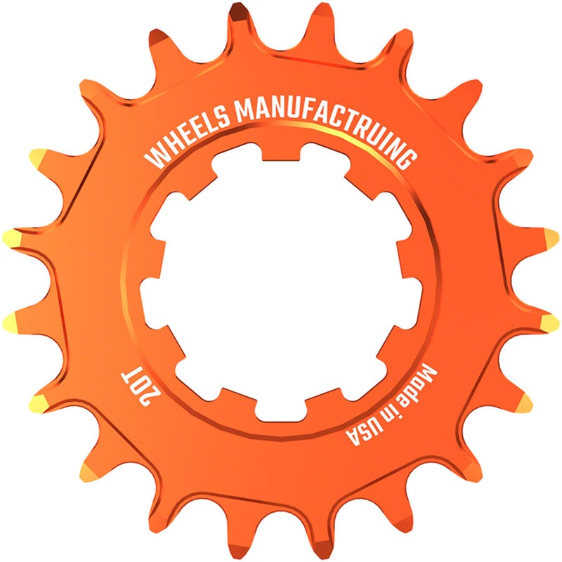 Wheels Manufacturing SOLO-SPEED Cog – 20t Fits SOLO-SPLINE SOLO-XD kits Orange