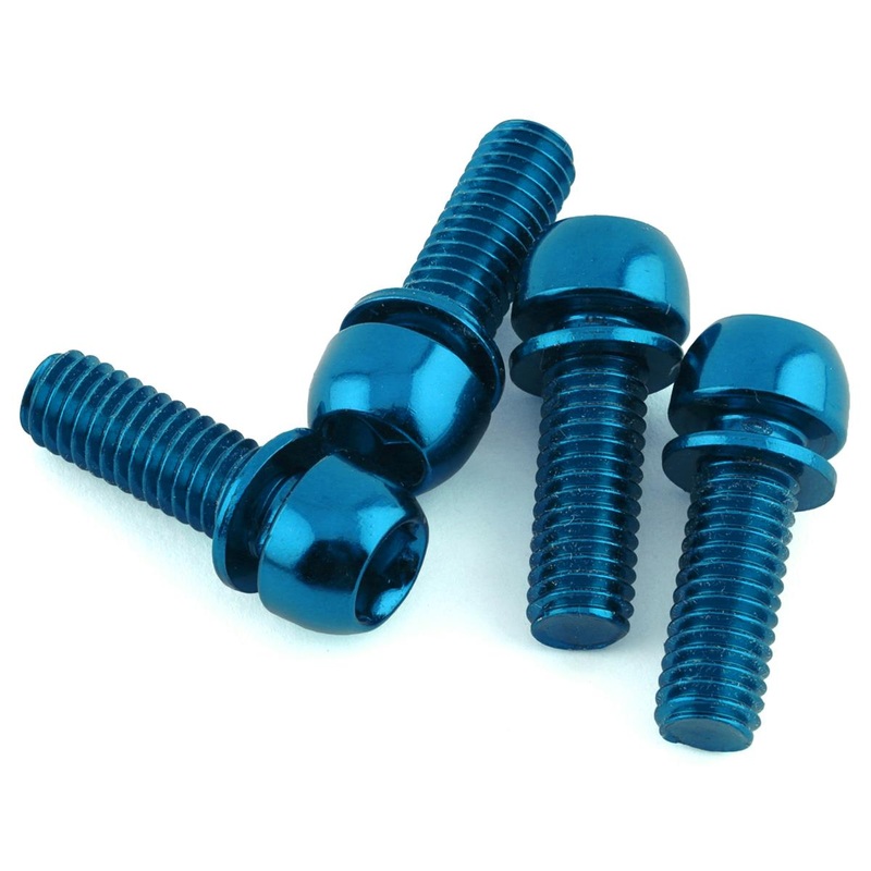Reverse Components Disc Brake Caliper Bolts (Blue) (M6 x 18) (4)