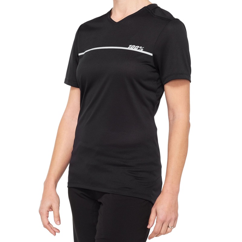 100% Ridecamp Women’s Jersey Black & Grey