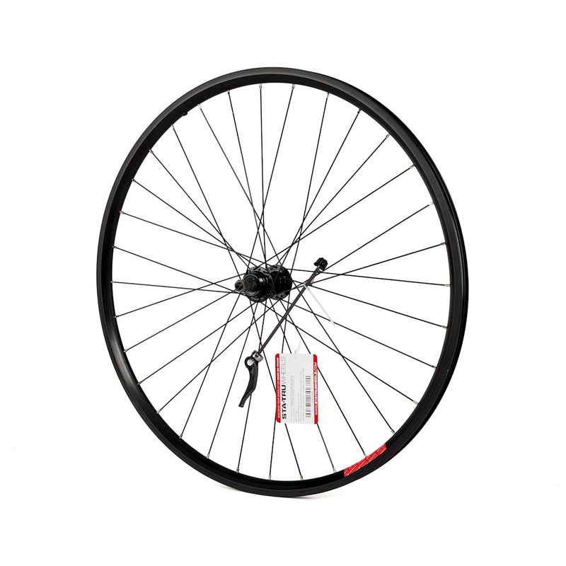 Sta-Tru Quick Release Single Wall Rear Wheel (Black) (Freewheel) (QR x 135mm) (700c)