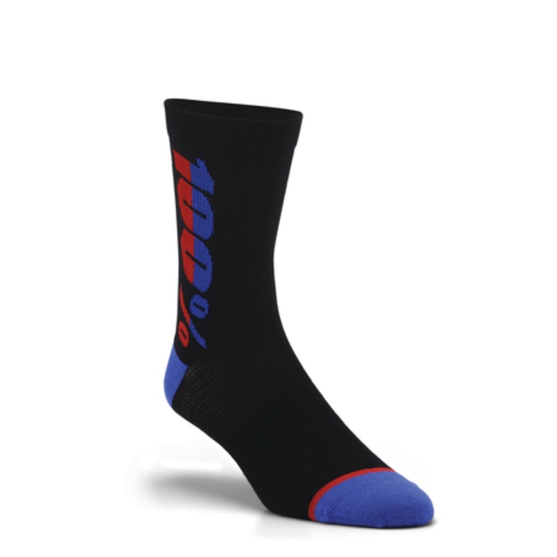 100% Rythym Merino Socks Black