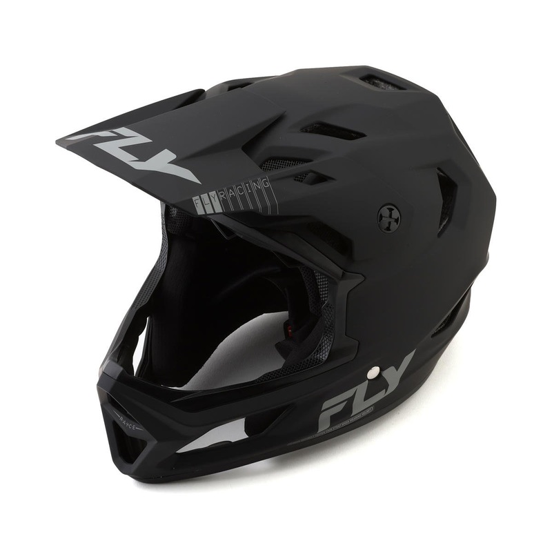 Fly Racing Rayce Solid Full Face Helmet (Matte Black) (L)