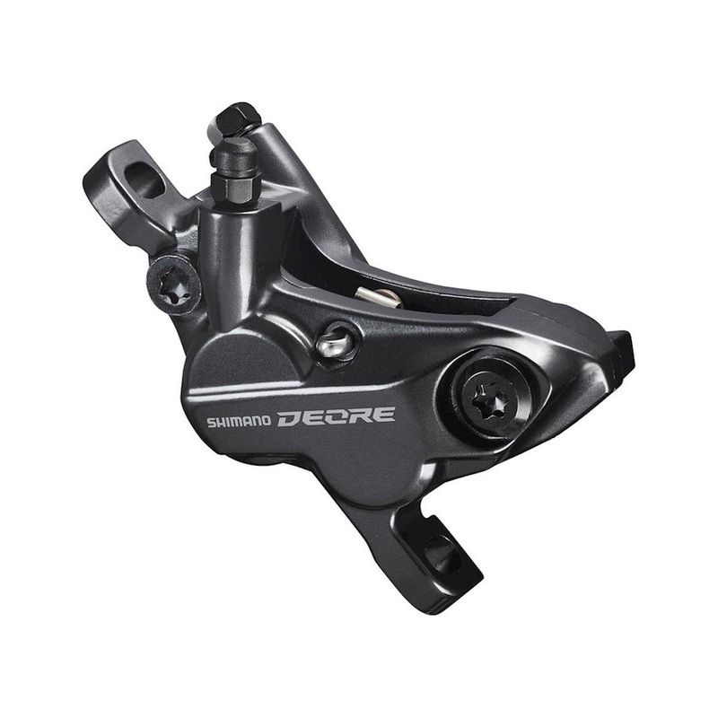 Shimano Deore BR-M6120 Disc Brake Caliper (Black) (4-Piston) (Hydraulic) (Front or Rear) (Post Mount) (No Adapter)