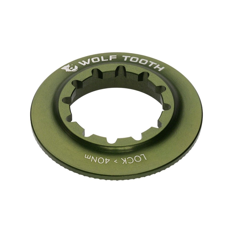 Wolf Tooth Components Centerlock Rotor Lockring (Olive) (Internal Spline)