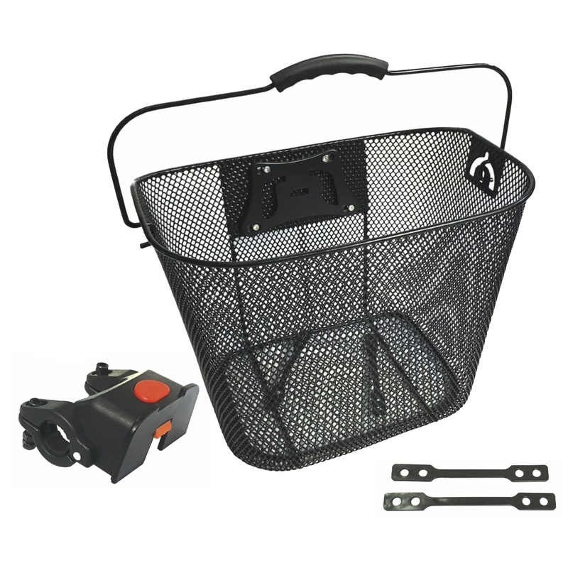 Bikecorp Mesh Front Basket with Quick Release Black