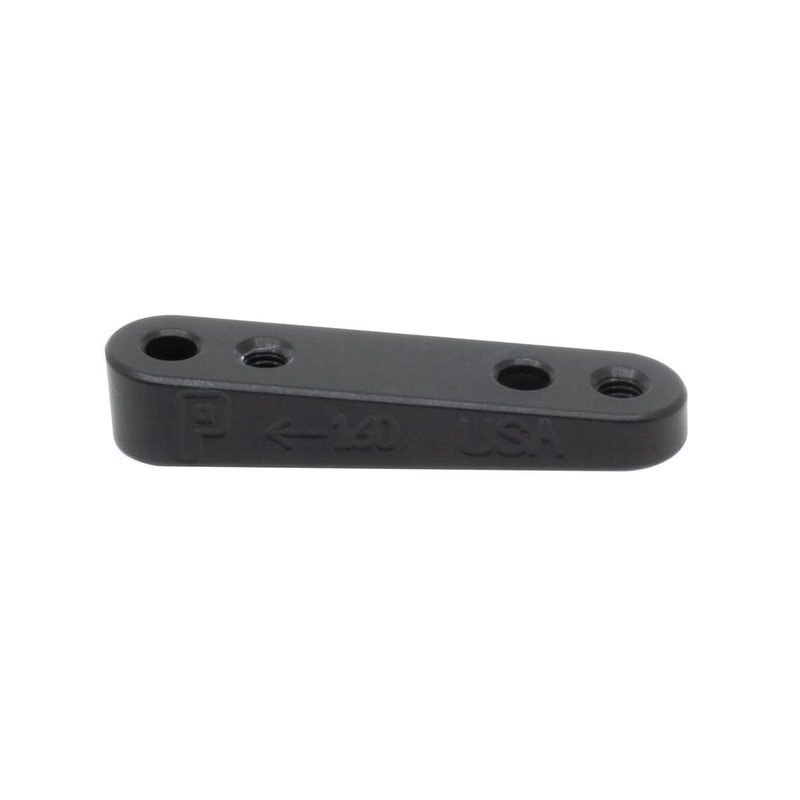 Paul Components Flat Mount Bracket (Black) (Rear) (160mm) (w/Bolts)