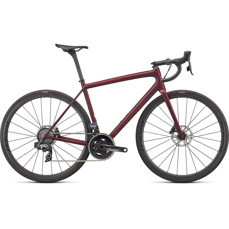 2022 Specialized aethos pro etap bike maroon / black tint edge fade 52
