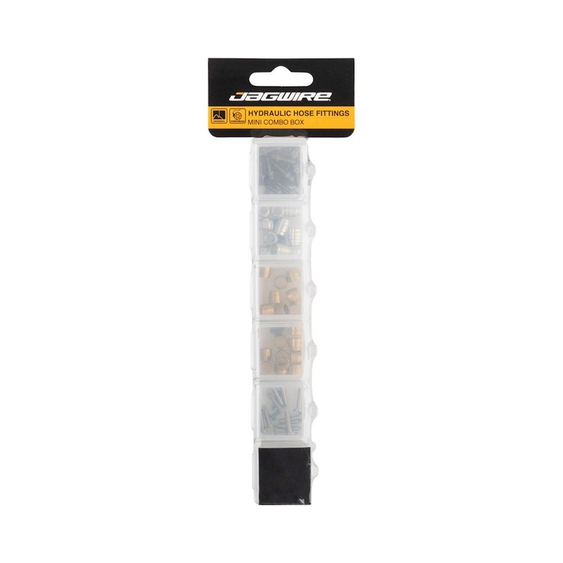 Jagwire Hydraulic Hose Fittings Mini Combo Box (For SRAM and Shimano Brakes)