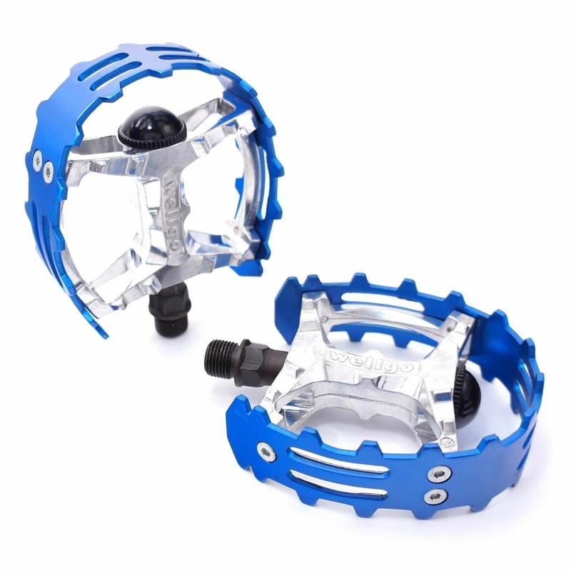 Blue 9/16 pedals bear claws Trap Pedals For BMX bikes  –