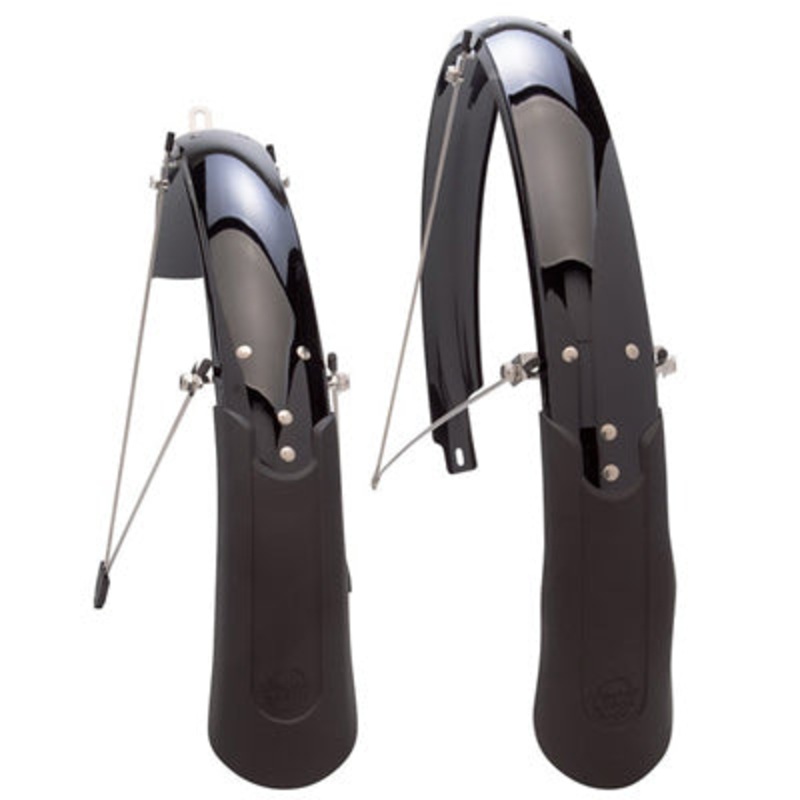 Black Cascadia Fenders Planet Bike  26”  (60Mm)