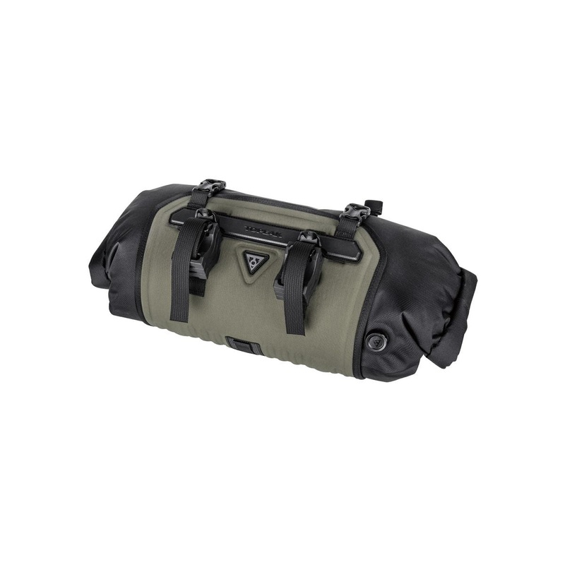 Topeak Bikepacking Frontloader 8L Green Handlebar mount bag w/waterproof bag