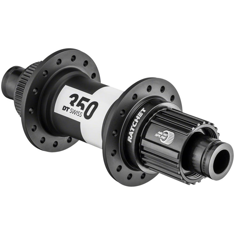 DT Swiss 350 Rear Hub (Black) (12 x 148mm) (Centerlock) (Shimano Microspline) (28H) (J-Bend)