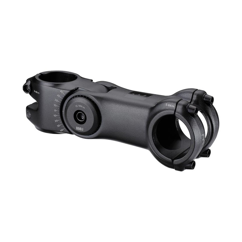 BBB ‘HIGHSIX OS’ STEM  130mm 31.8 +40/-30D ADJUSTABLE  BLACK ALLOY