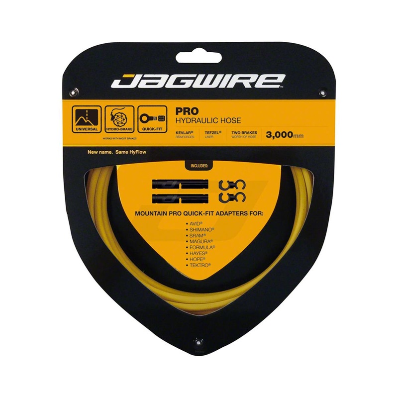 Jagwire Mountain Pro Hydraulic Disc Hose Kit (Yellow) (3000mm) (Requires Jagwire Mountain Pro Quick-Fit Kit)