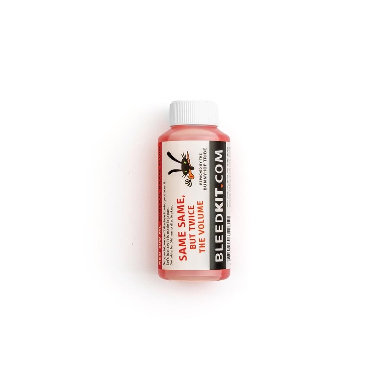 BunnyHop Tribe Mineral Oil Brake Fluid (Red) (Shimano) (100ml/3.4oz)