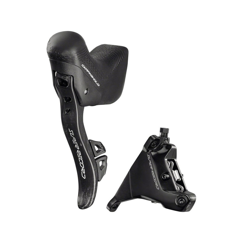 Campagnolo Super Record Ergopower Hydraulic Disc Brake/Shift Lever (Black) (160mm Caliper) (Left) (2x) (Flat Mount) (Caliper Included) (Wireless)