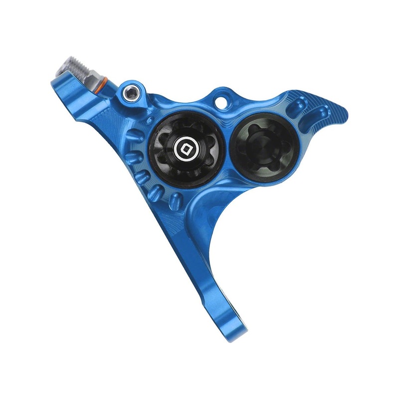 Hope RX4+ Road/Gravel Disc Brake Caliper (Blue) (Hydraulic) (Front) (Front Flat DM +20) (DOT)