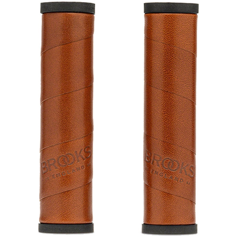 Brooks Willow Leather Grips – Honey 130/130mm