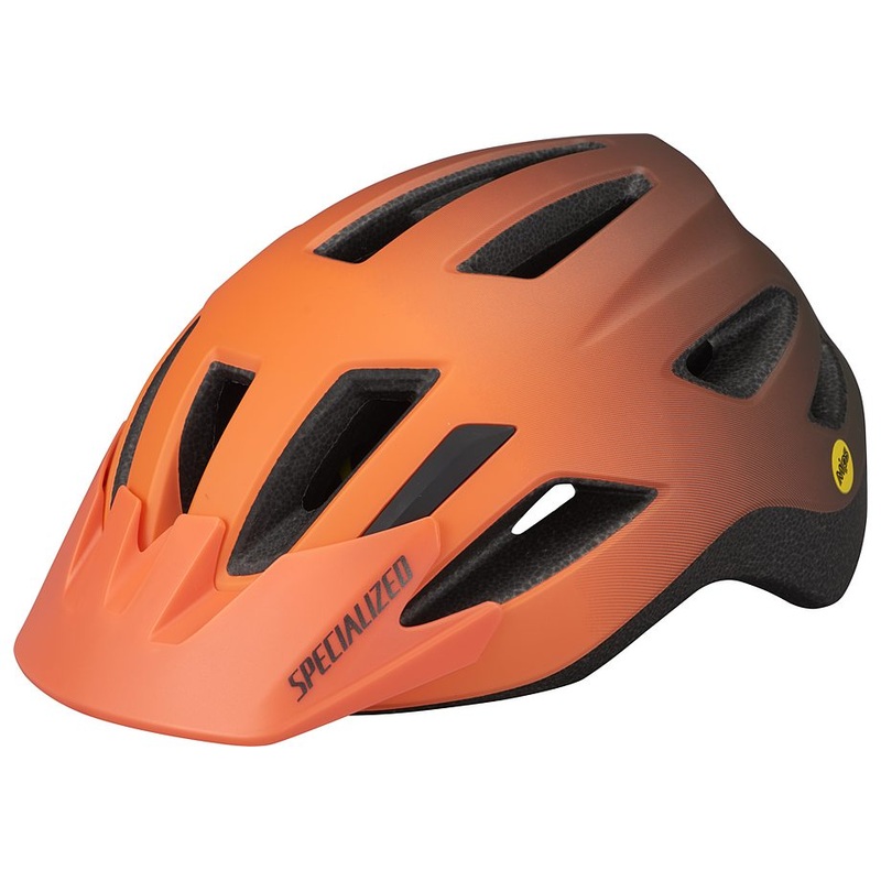 Specialized shuffle child led sb mips helmet satin blaze/smoke fade child (47y)